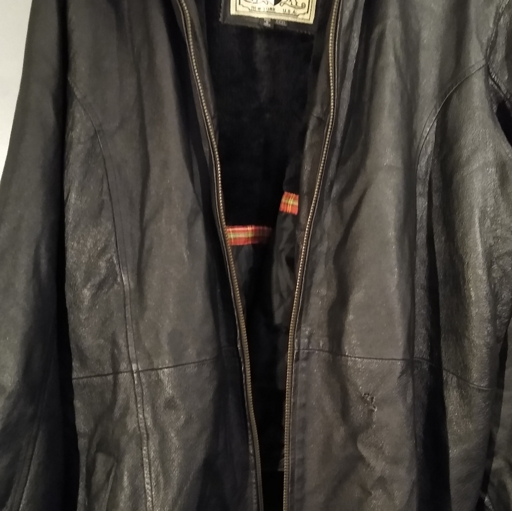 Wilda leather coat